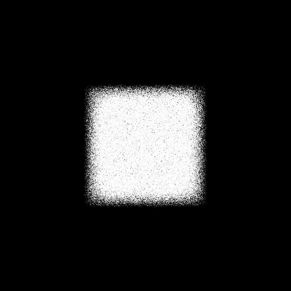 Badge carré abstrait blanc — Image vectorielle
