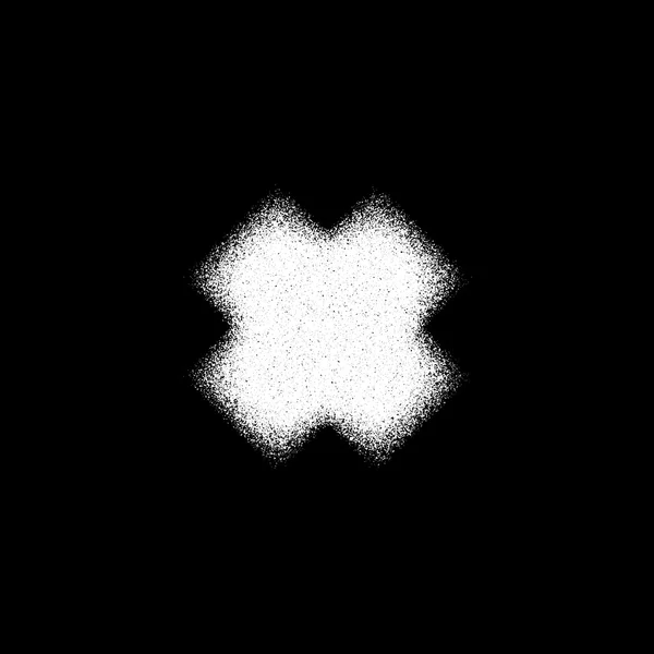 Insigne de croix abstrait blanc — Image vectorielle