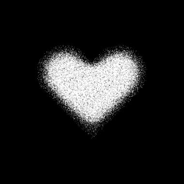 Beyaz soyut kalp işareti ile Metal doku