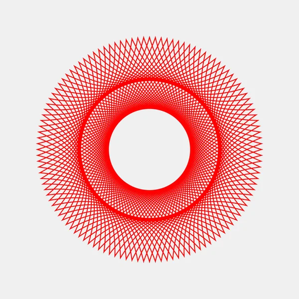 Красная абстрактная фрактальная форма — стоковый вектор