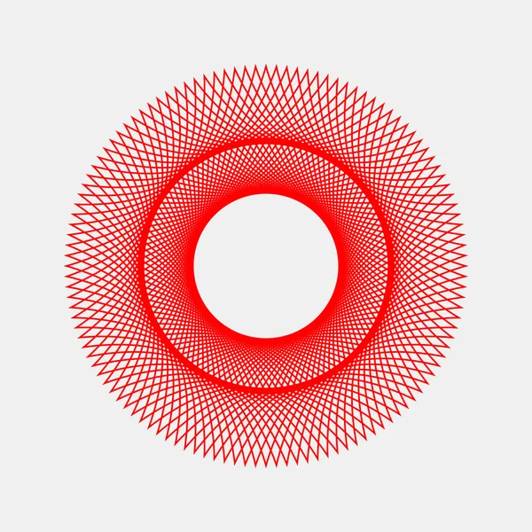 Forma frattale astratta rossa — Vettoriale Stock