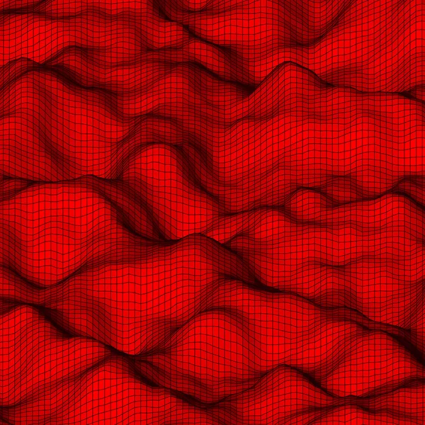 Roter abstrakter polygonaler Hintergrund — Stockvektor