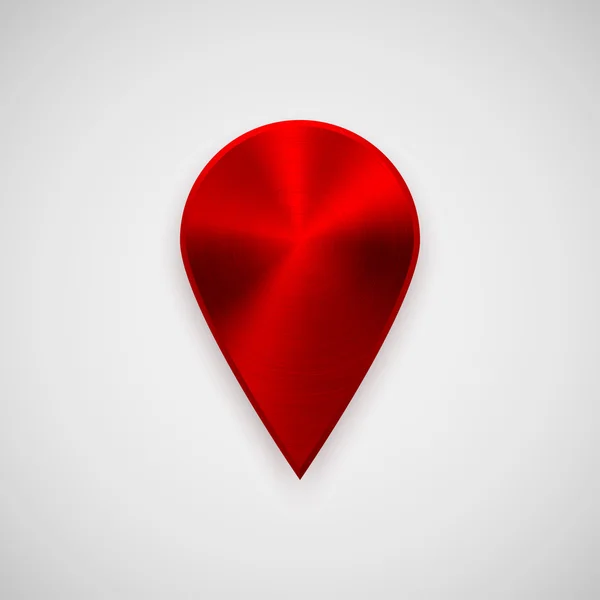 赤い技術 Gps マップ ポインター — ストックベクタ