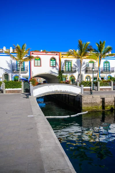 Puerto Mogán Hermoso Paisaje Costa Gran Canaria Islas Canarias España — Foto de Stock