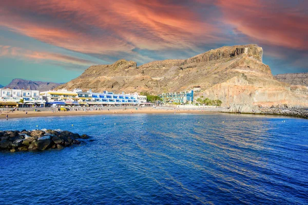 Puerto Mogan Beaux Paysages Sur Côte Gran Canaria Îles Canaries — Photo