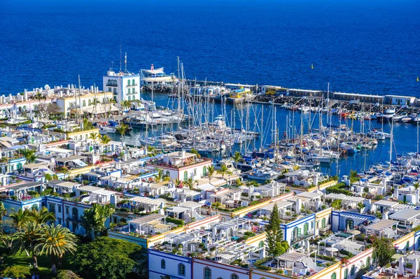 Puerto Mogan Όμορφο Τοπίο Στις Ακτές Της Gran Canaria Canarian — Φωτογραφία Αρχείου