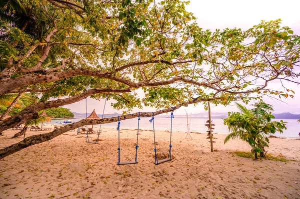 Isla Inaladelan También Conocida Como Isla Alemana Port Barton Bay — Foto de Stock