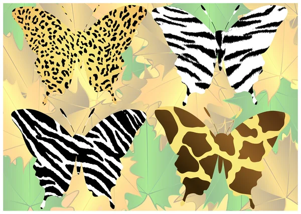 Animal Print - Schmetterling — Stockvektor