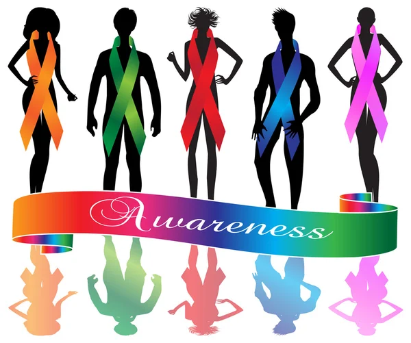 İnsanlar farkındalık şerit