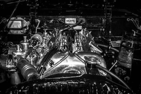 Motor do carro esportivo Jaguar XK120 — Fotografia de Stock