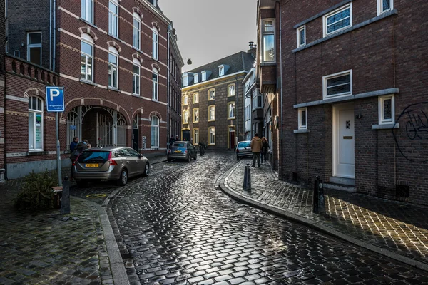 Oude straatjes in het centrum — Stockfoto