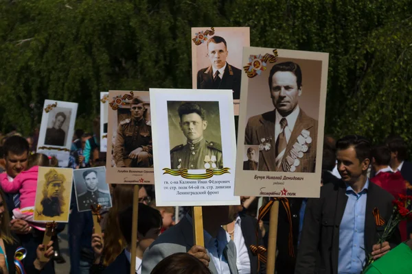 Victory Day (9 May) in Treptower Park. Berlin, Germany — Stock Photo, Image