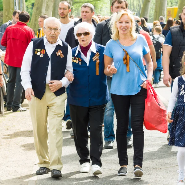 Victory Day (9 May) in Treptower Park. Berlin, Germany — Stock Photo, Image