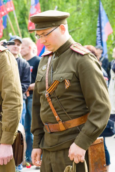 Zafer Bayramı (9 Mayıs) Treptower Park. Berlin, Almanya — Stok fotoğraf