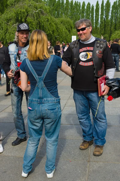 Victory Day (9 May) in Treptower Park. Berlin, Germany — Stock Photo, Image