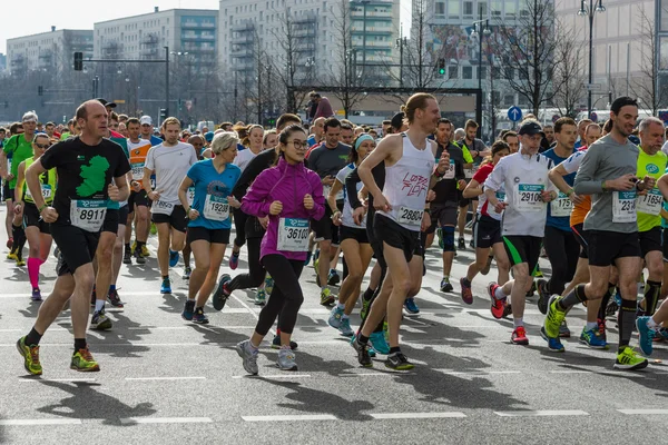 La mezza maratona annuale di Berlino — Foto Stock