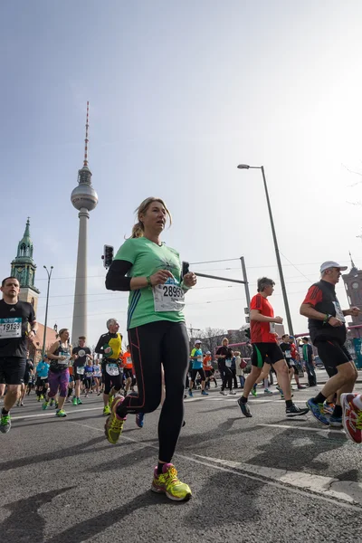 每年的柏林半程马拉松 — 图库照片
