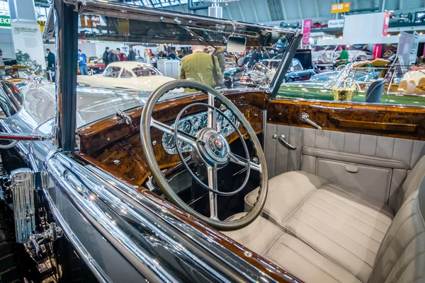 Cabin of full-size luxury car Mercedes-Benz 770K Cabriolet D (W07), 1931 — Stock Photo, Image