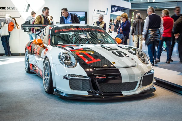 Sportovní automobil Porsche 911 Gt3 Cup (typ 911), 2016. — Stock fotografie