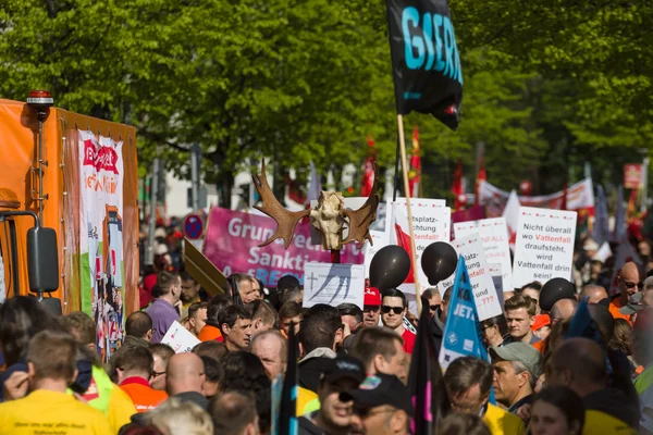 Día Internacional de los Trabajadores. 1 de mayo de 2016, Berlín, Alemania — Foto de Stock