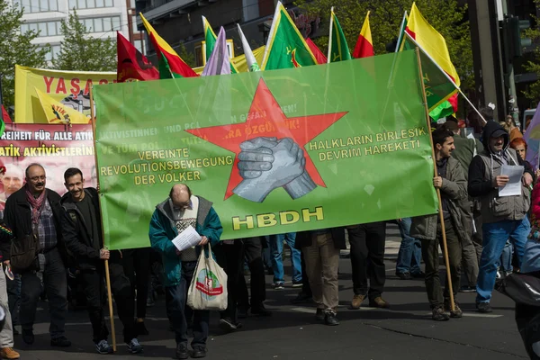 International Workers' Day. 1 May 2016, Berlin, Germany — Stock Photo, Image