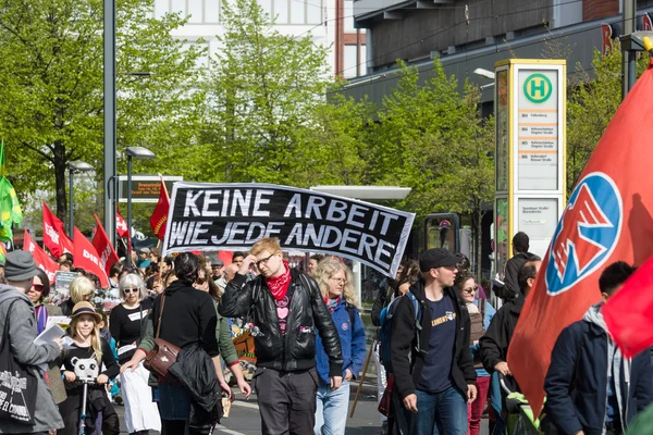 International Workers' Day. 1 May 2016, Berlin, Germany — Stock Photo, Image