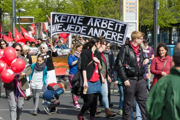 International Workers' Day. 1 May 2016, Berlin, Germany — Stock Photo, Image