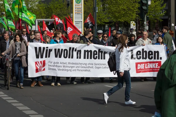 Международный день трудящихся. 1 мая 2016 года, Берлин, Германия — стоковое фото