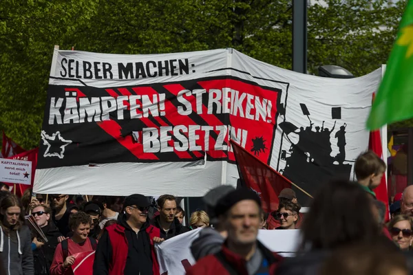 Giornata internazionale dei lavoratori. 1 maggio 2016, Berlino, Germania — Foto Stock