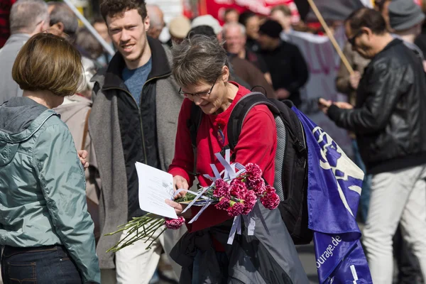 International Workers' Day. 1 May 2016, Berlin, Germany — Stock fotografie