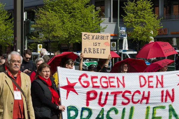 Día Internacional de los Trabajadores. 1 de mayo de 2016, Berlín, Alemania — Foto de Stock