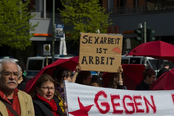 Giornata internazionale dei lavoratori. 1 maggio 2016, Berlino, Germania — Foto Stock