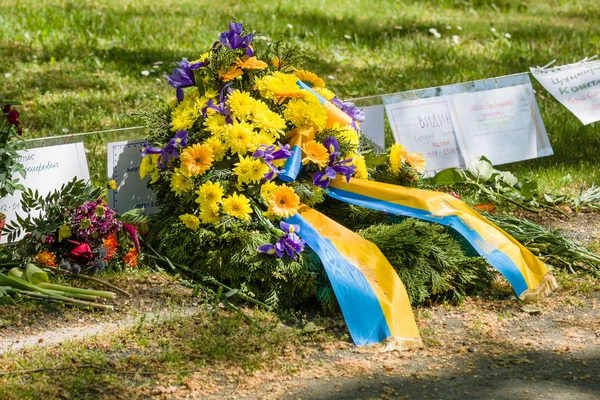 Victory Day in Treptower Park (Soviet war memorial). Berlin. Germany — Stock Photo, Image