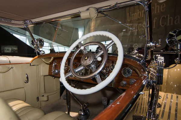 Cabin of luxury car Mercedes-Benz Typ SS (Super Sport), 1930 — Stock Photo, Image