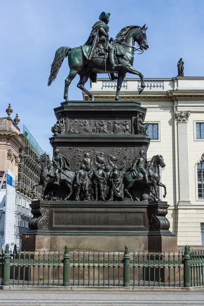 Ruiterstandbeeld van Frederick de Grote — Stockfoto