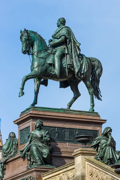 Frederick William IV'e Alexander Calandrelli tarafından atlı heykeli — Stok fotoğraf