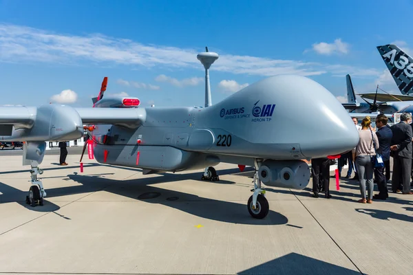 Reconnaissance UAV IAI Eitan (Steadfast), also known as Heron TP by the Malat division of Israel Aerospace Industries. — Stock Photo, Image