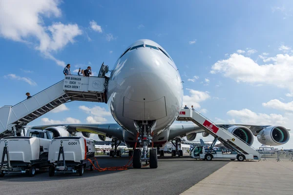 Найбільших пасажирських авіалайнерів Airbus A380-800 світу. — стокове фото