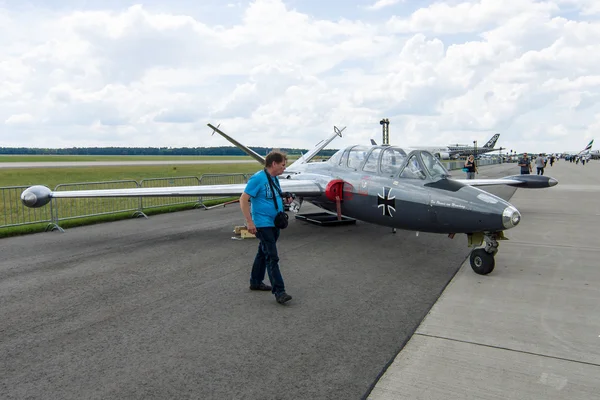 A két ülés jet edző Fouga Magister Cm-170. — Stock Fotó