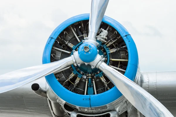 Radial engine of an aircraft. — Stock Photo, Image