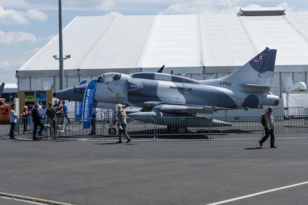 Jednomístný podzvukový letadlových útočný letoun Mcdonnell Douglas A-4n Skyhawk. — Stock fotografie