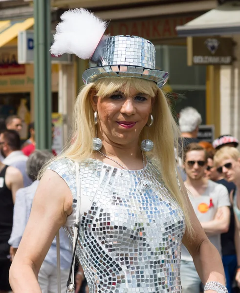 Christopher Street Day v Berlíně. Německo. — Stock fotografie