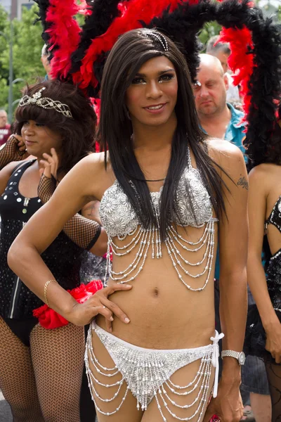 Christopher Street Day Berlinben. Németország. — Stock Fotó