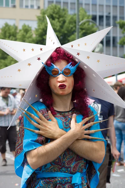 Christopher Street Day v Berlíně. Německo. — Stock fotografie