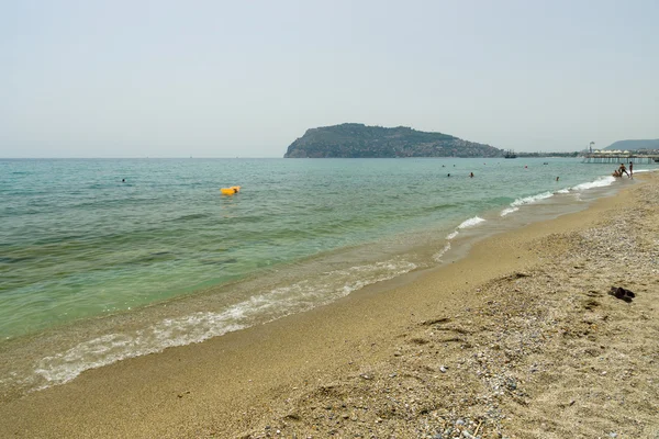 Mediterrane kust van Turkije. Strand. Alanya. — Stockfoto