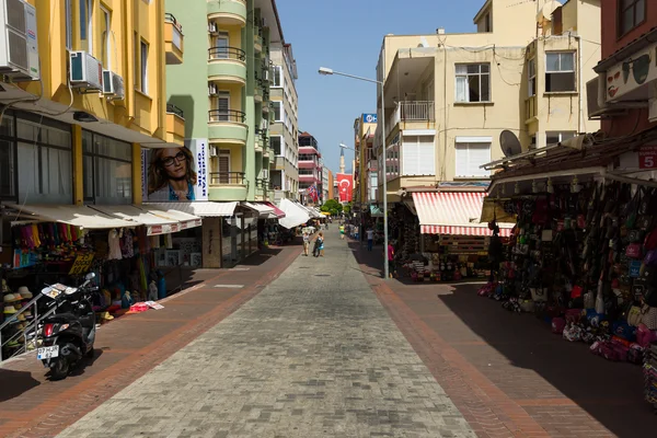 Handlegaten i Alanya. – stockfoto