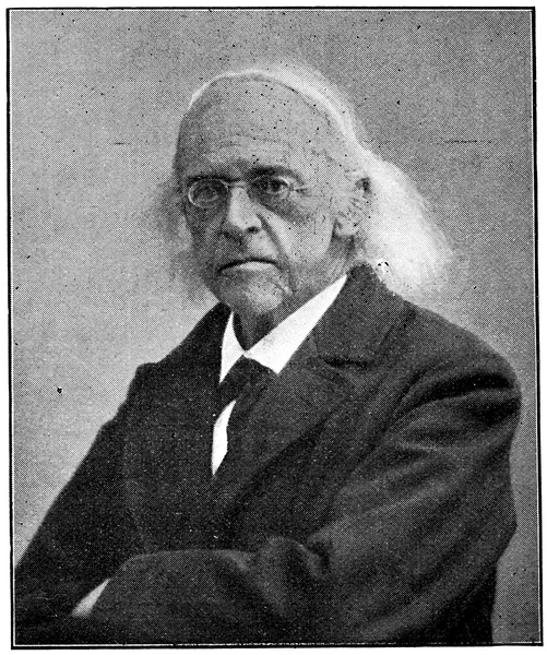 Portrait of a German classical scholar, historian, jurist, journalist, politician, archaeologist, Theodor Mommsen. Publication of the book "A Century in the text and pictures", Berlin, Germany, 1899 — Stock Photo, Image