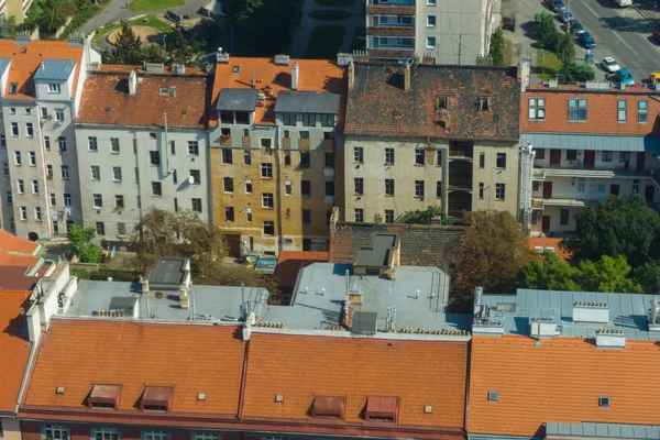 Vue de Prague depuis la tour de télévision Zizkow. Prague - la capitale de la République tchèque . — Photo