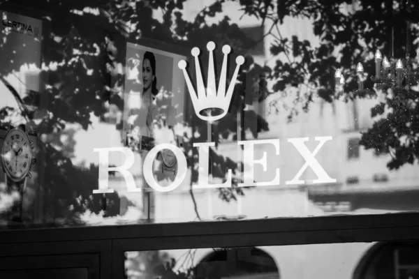 Rolex Boutique. Zwart-wit — Stockfoto