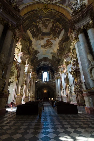 Interior of the Cathedral of St. Nicholas (Mala Strana) — Stock Photo, Image